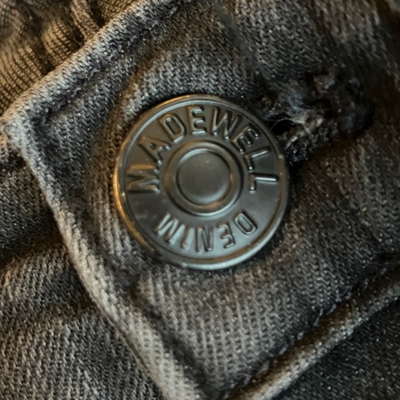 Madewell 9" Highrise Black Distressed Skinny Jeans 27 - Picture 14 of 16